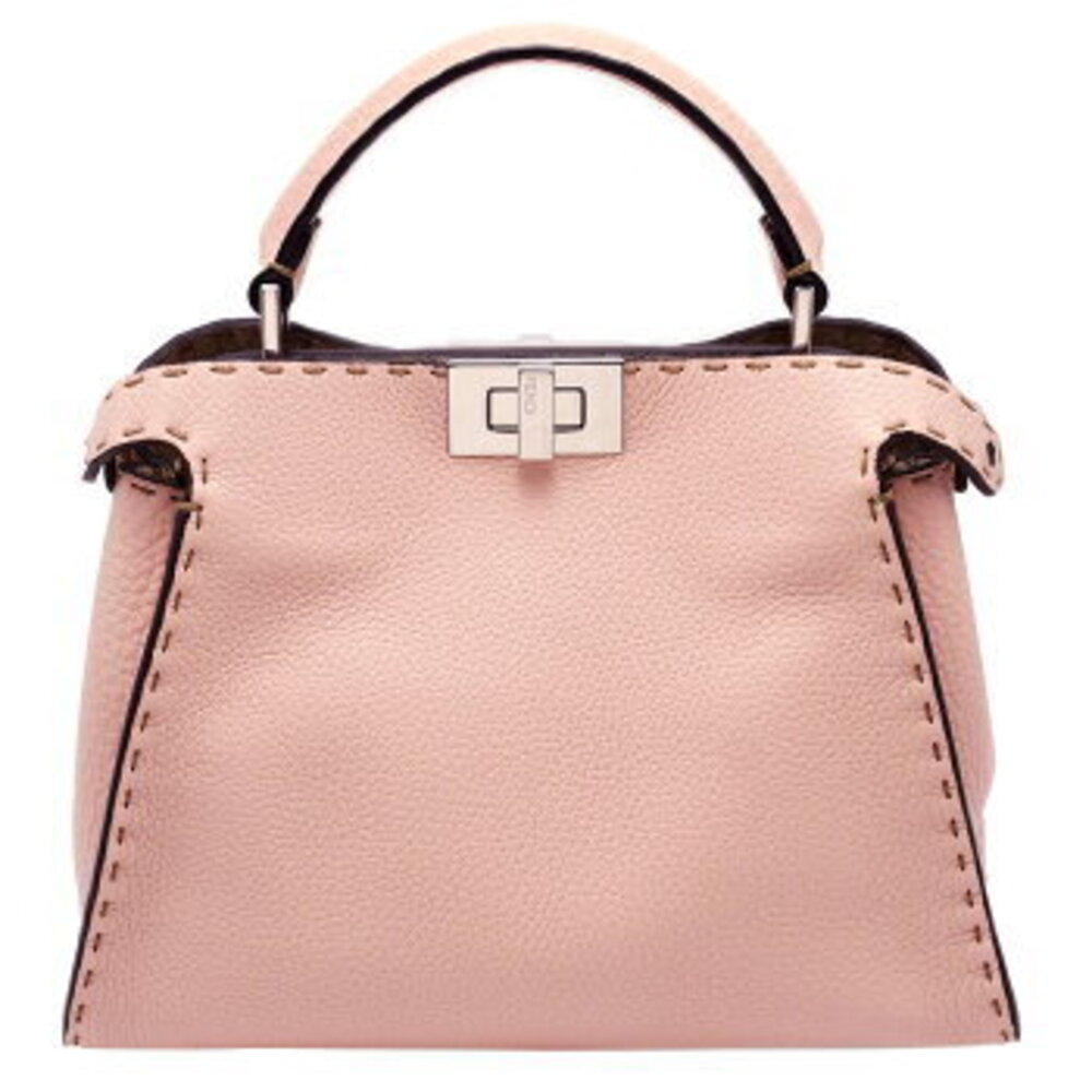 Fendi shoulder Essential pink leather Selleria handbag Peekaboo - Picture 3 of 6